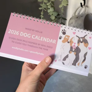 Woof by Hollie 2026 Desk Calendar